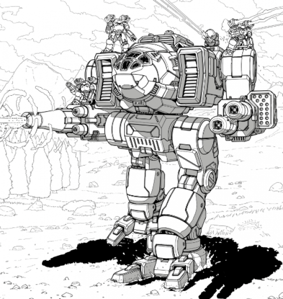 BattleTech Miniatures: Iron Cheetah L Mech - 100 tons