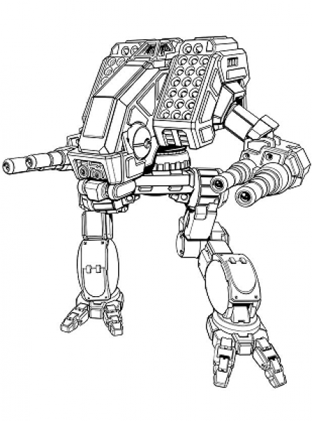 BattleTech Miniatures: Vulture C Mech – 60 tons