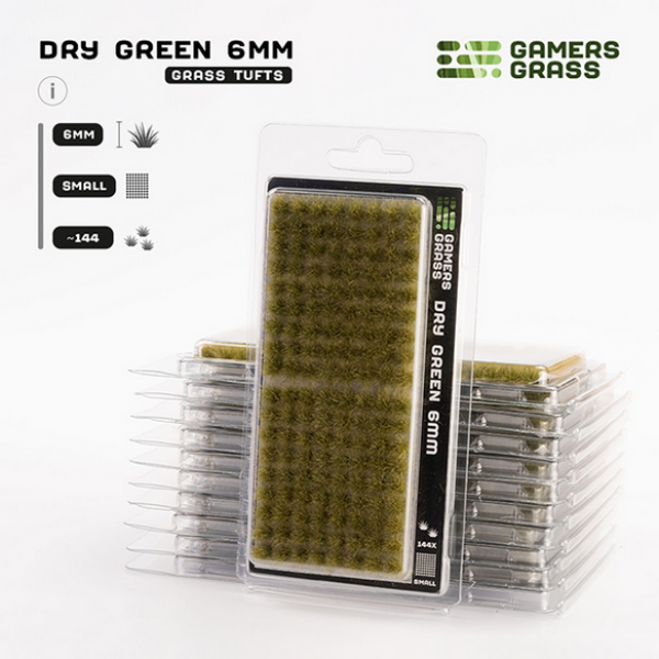 Gamer's Grass Dry Green 6mm - Small