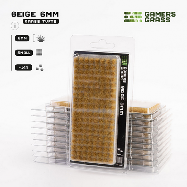 Gamer's Grass Beige 6mm Tufts - Small
