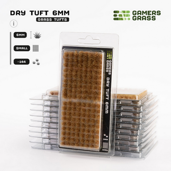 Gamer's Grass Dry 6mm Tufts - Small