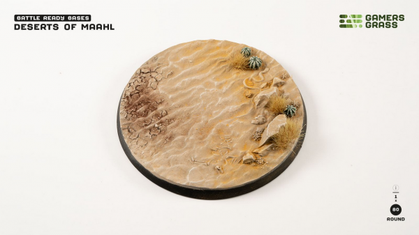 Gamers Grass Base: Deserts of Maahl - Round 80mm (x1)