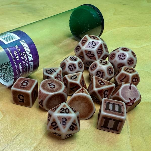 DCC RPG Dice: Wyrdling Sunbleached Bone