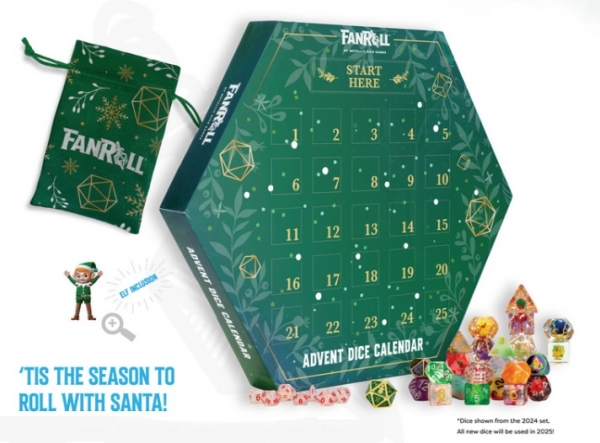 Metallic Dice: FanRoll Holiday Dice Advent Calendar 2025