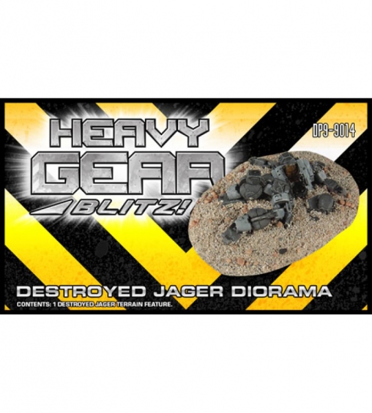 Destroyed Jager Diorama - Resin Mini & Metal Part