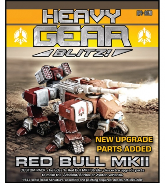 P.R.D.F. Red Bull MkII Strider (1 Red Bull MkII, plus all variant weapon part) - resin miniature