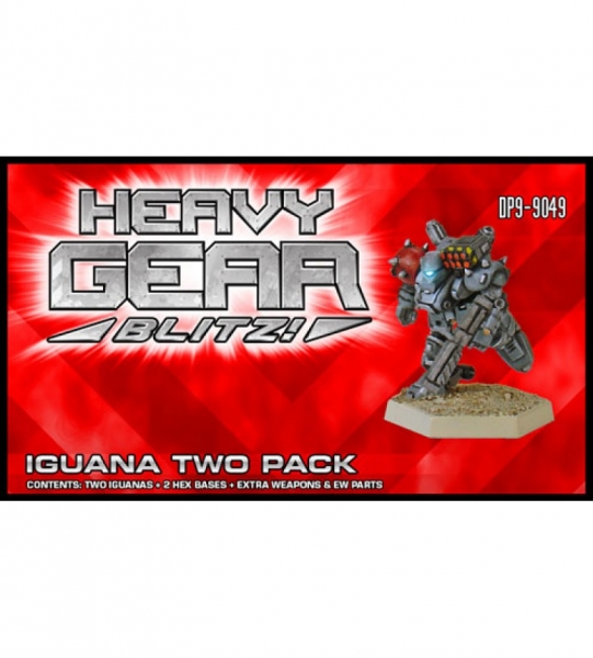 Southern Iguana Two Pack (2 random Iguanas, extra weapons) - metal minis