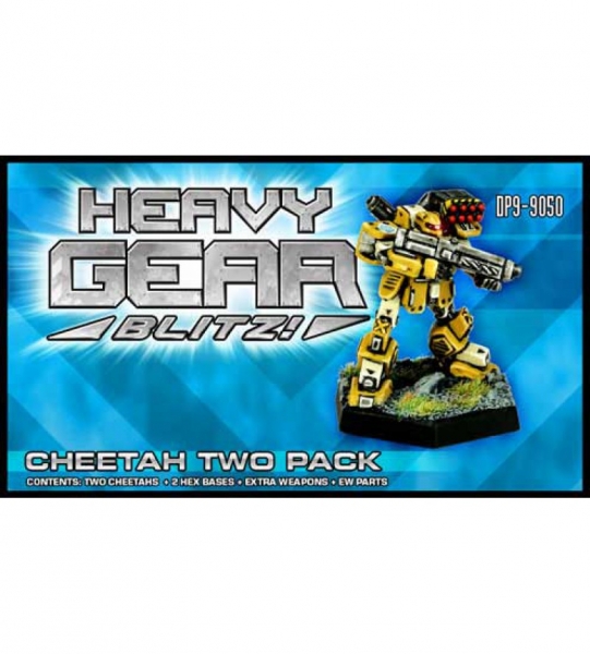 Northern Cheetah Two Pack (2 random Cheetahs, extra weapons) - metal minis