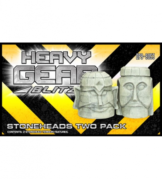 Stoneheads Two Pack (2 Stonehead Terrain Features) - Resin Minis
