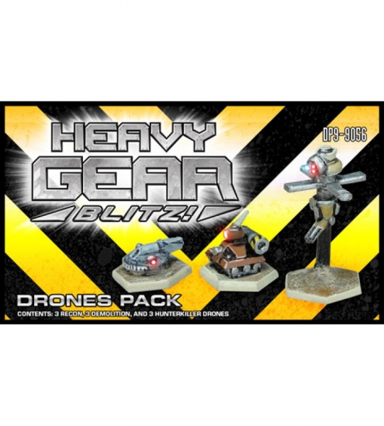 Drones Pack (3x recon, 3x demo, and 3x hunter killer drone minis) - metal minis