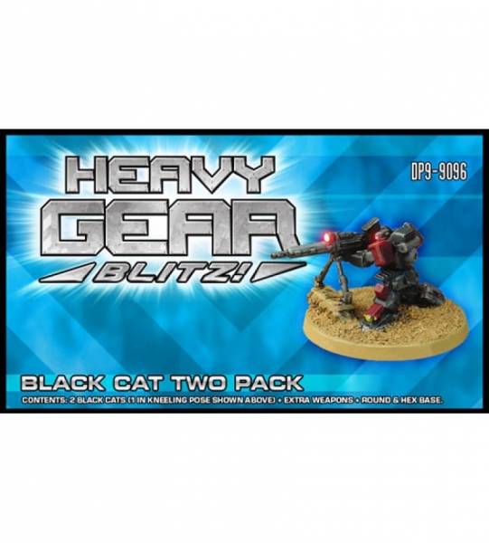 Northern Black Cat Two Pack (2 Black Cats) - metal minis