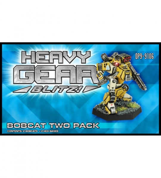 Northern Bobcat Two Pack (2 Bobcats) - metal minis