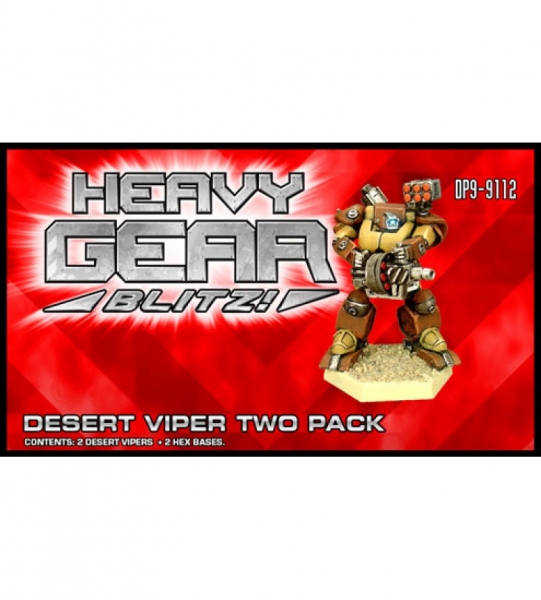 Southern Desert Viper Two Pack (2 Desert Vipers) - metal minis