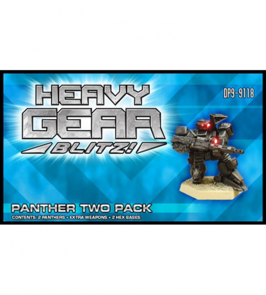 Northern Panther Two Pack (2 Panthers) - metal minis