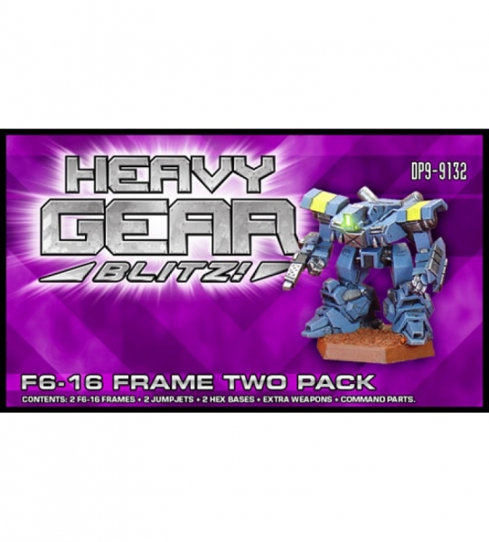 C.E.F. Type F6-16 Frame Two Pack (2 F6-16 Frames, extra weapons and parts) - metal minis