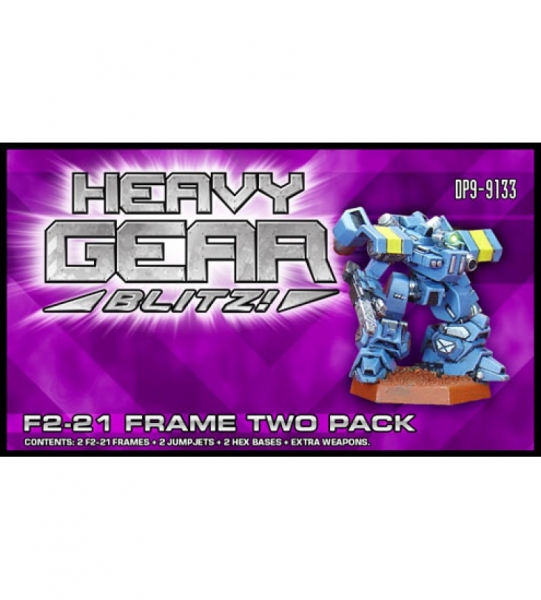 C.E.F. Type F2-21 Frame Two Pack (2 F2-21 Frames, extra weapons and parts) - metal minis