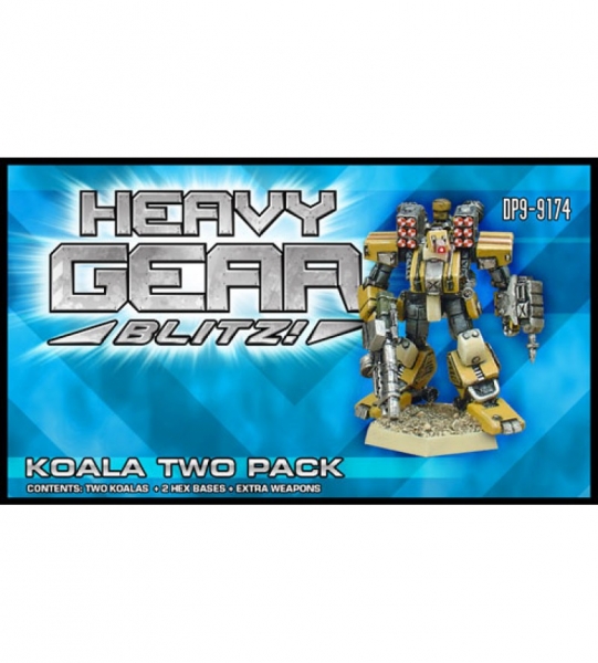 Northern Koala Two Pack (2 Koalas, extra weapons) - metal minis