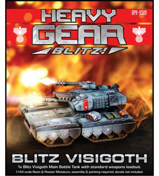 Southern Blitz Visigoth Tank (1 Blitz Visigoth with standard weapons loadout) - resin & metal parts