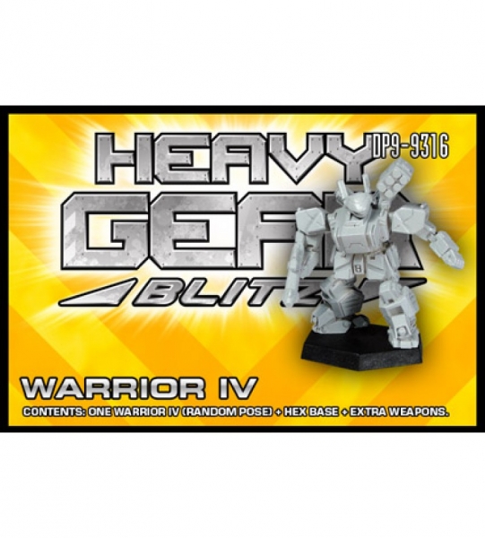 P.R.D.F. Warrior IV Single Pack (1 random Warrior IV, Cheiftain IV head, extra weapons) - metal mini