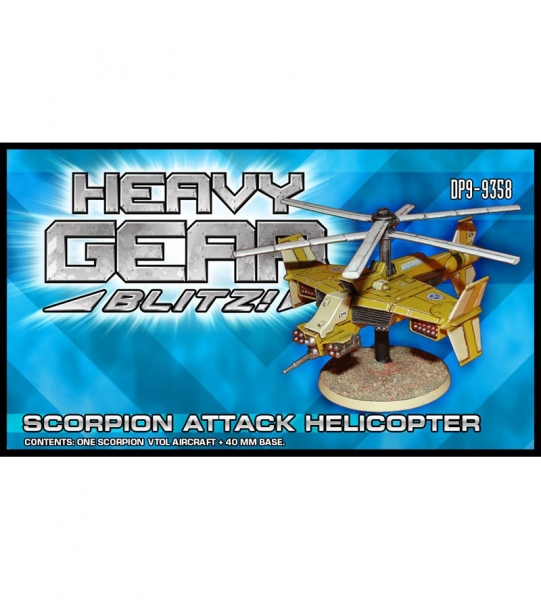 Northern Scorpion Attack Helicopter (1 Scorpion VTOL Aircraft) - resin & metal parts