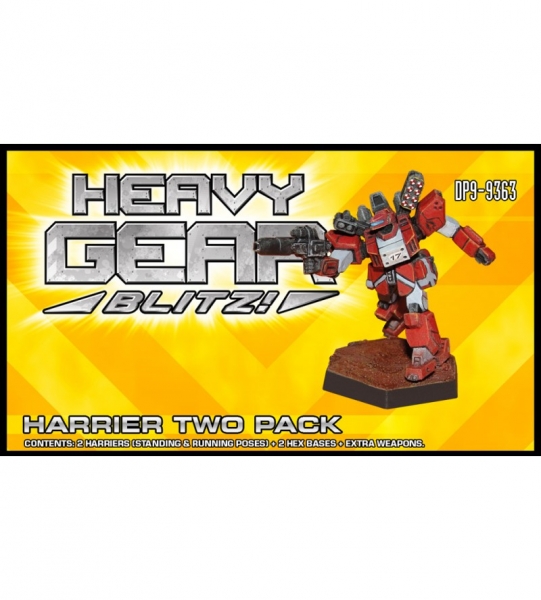 P.R.D.F. Harrier Two Pack (2 Harrier, extra weapons) - metal minis