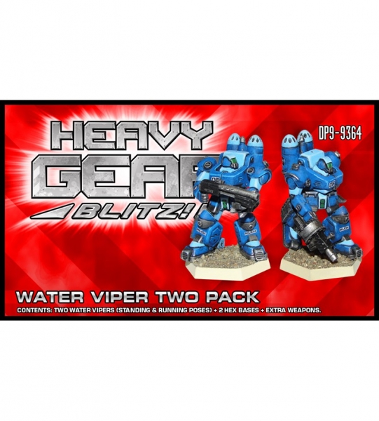 Southern Water Viper Two Pack (2 Water Viper, extra weapons) - metal minis
