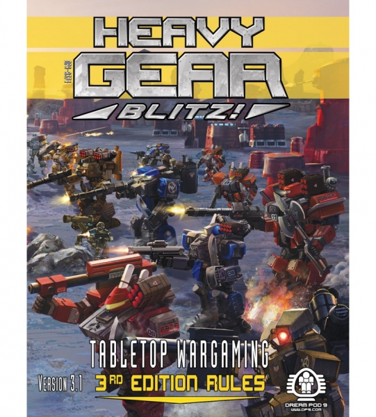 Heavy Gear Blitz! - Tabletop Wargaming - Version 3.1 Rulebook (Softcover, Full Color, 8.5''x11'', 28