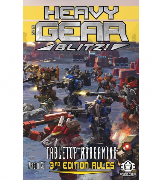 Heavy Gear Blitz! - Tabletop Wargaming - Version 3.1 Rulebook (Softcover, Full Color, Half Size 5.5'