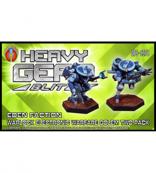 Eden: Warlock Golem Two Pack (2x Warlock Golems - random pose, extra weapons) - metal minis