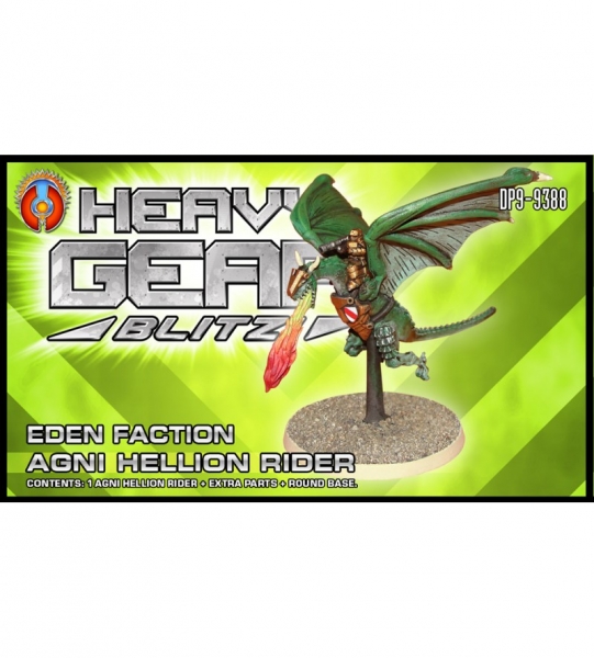 Eden: Agni Hellion Rider Pack (1 Agni Hellion Rider, extra parts) - resin miniature