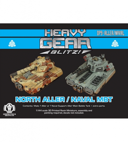 Northern Aller / Naval Main Battle Tank (1 Aller or 1 Naval Support Aller + extra parts) 3d Printed