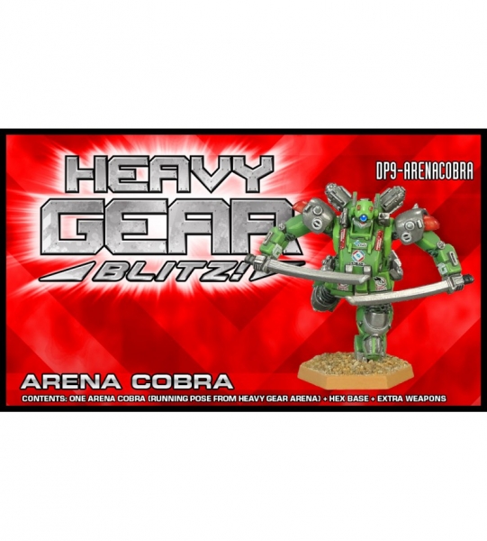 Southern Arena Cobra Pack (1 Arena Spitting Cobra, extra weapons) HG Arena mini  - metal mini