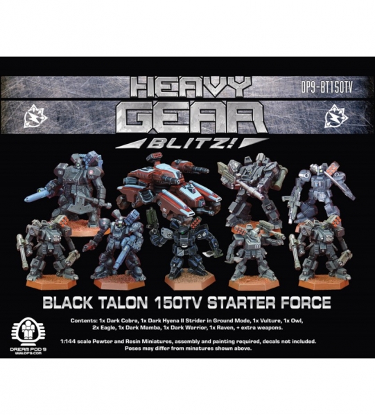 Black Talon 150 TV Force (1xOwl, 1xRaven, 2xEagle, 1xVulture, 1xDarkMamba, 1xDarkWarrior, 1xDarkCobr