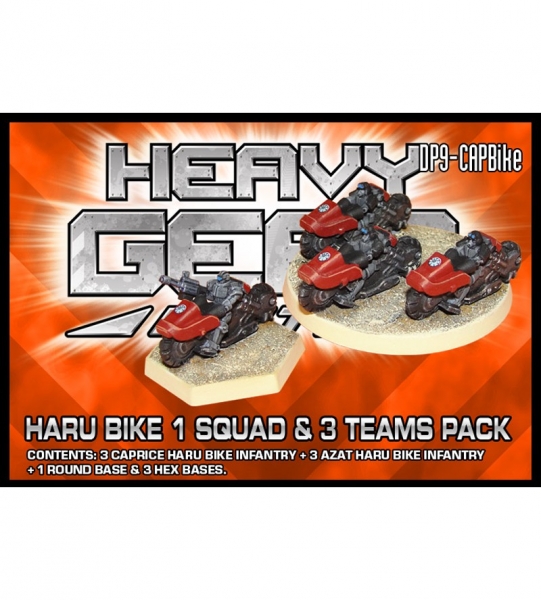Caprice Haru Bike Infantry 1 Squad & 3 Teams Pack (3xHaruBikes + 3xAzatHaruBikes, 1Round+3Hexbases)