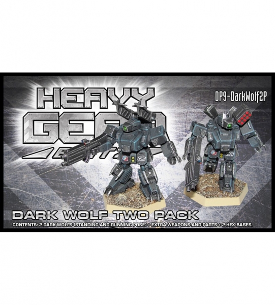 Black Talon Dark Wolf Two Pack (1 Standing & 1 Running Pose, extra weapons & parts, 2 hex bases) 3d
