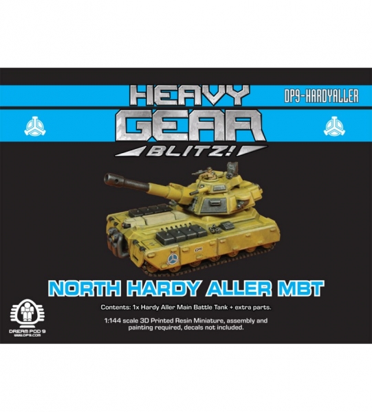 Northern Hardy Alller Main Battle Tank (1 Hardy Aller + extra parts) 3d Printed Resin Miniature