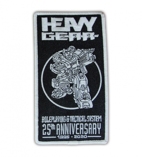 Heavy Gear 25th Anniversary Glow in the Dark Thread Patch with Iron-on backing