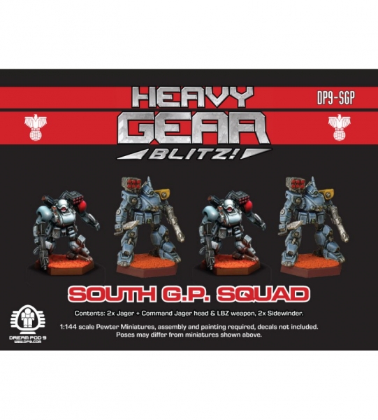 Southern G.P. Squad (4 minis: 2xJager, 2xSidewinder) - metal minis