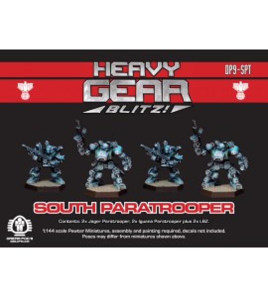 Southern Paratrooper Squad (4 minis: 2xJagerParatrooper, 2xIguanaParatrooper) - metal minis