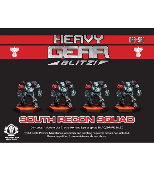 Southern Recon Squad (4 minis: 4xIguana) - metal minis