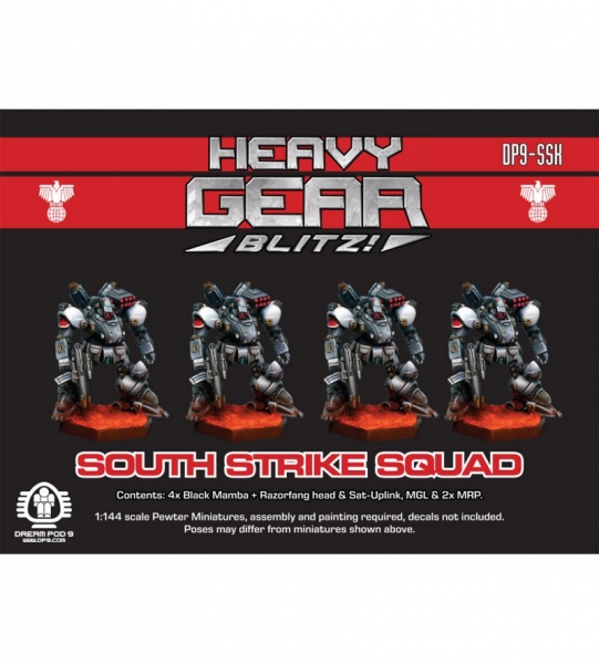 Southern Strike Squad (4 minis: 4xBlackMamba) - metal minis
