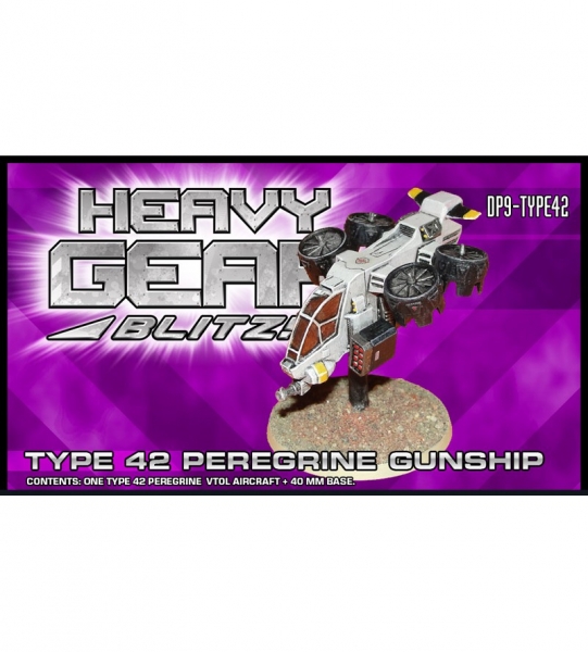 C.E.F./P.A.K. Type 42 Peregrine Gunship (1 Type 42 VTOL Aircraft) - resin & metal parts