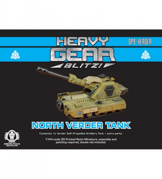 Northern Verder Self-Propelled Artillery Tank (1 Verder + extra parts) 3d Printed Resin Miniature