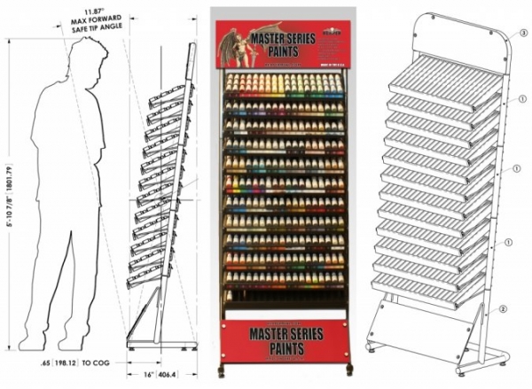 Master Series Paints Core Colors: MSP Paint Tray System First 108 Colors