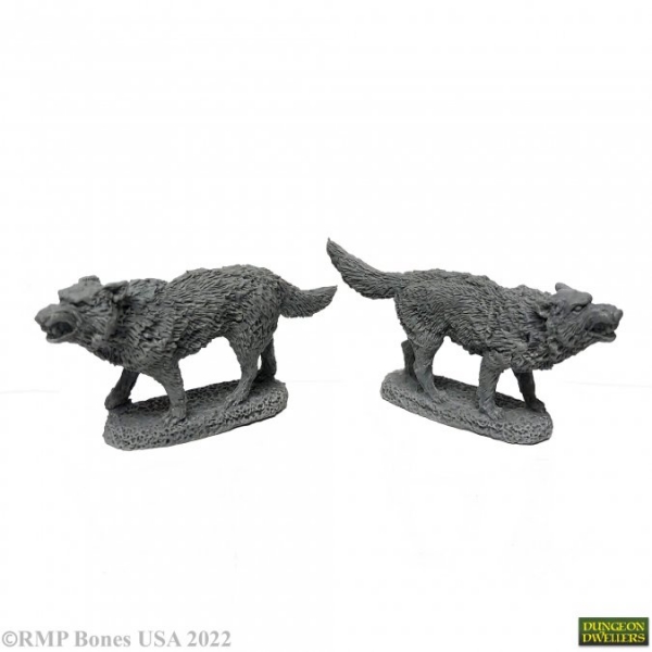 Bones USA Dungeon Dwellers: Dire Wolves (2) (02415)