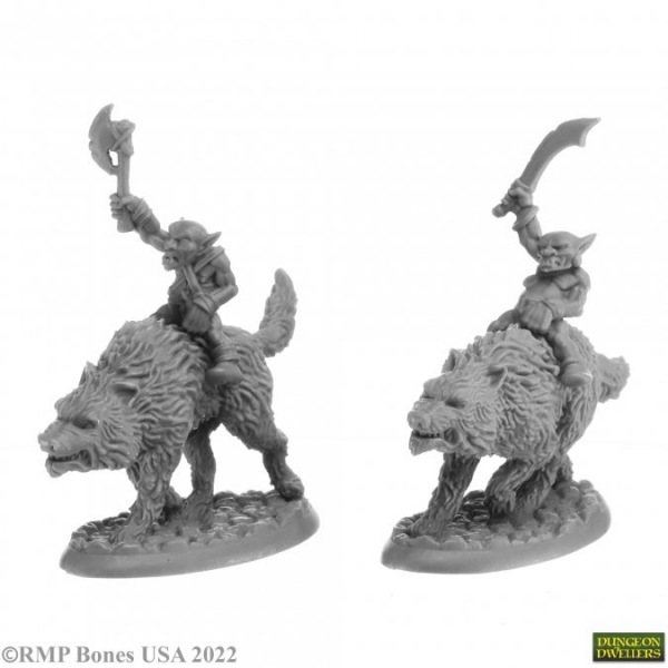 Bones USA Dungeon Dwellers: Goblin Wolfriders (2)