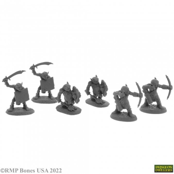 Bones USA Dungeon Dwellers: Goblin Skirmishers (6) (77445)