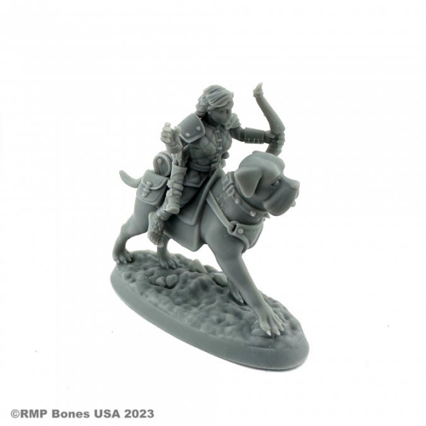 Bones USA Dungeon Dwellers: Female Halfling Dog Rider