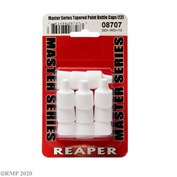 Master Series Paints Core Colors: Master Series Tapered Paint Caps (12) (White)