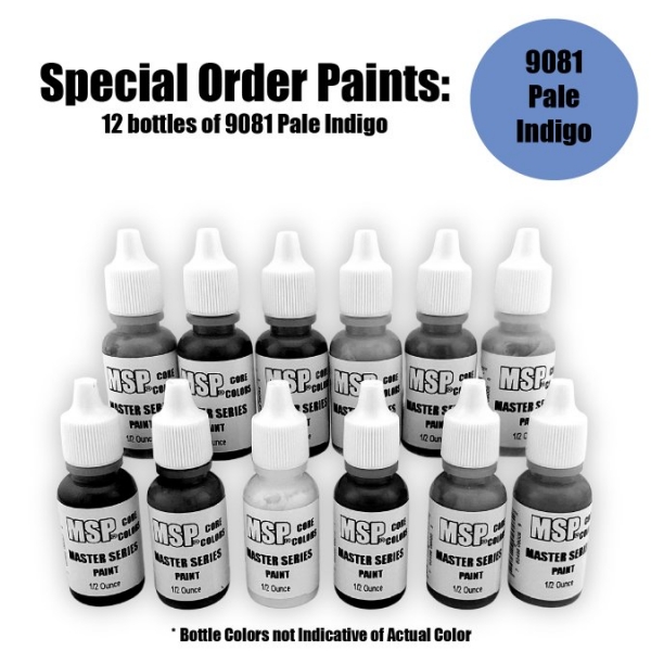 Master Series Paints Core Colors: Pale Indigo - Special Order: 12 Bottle Lot